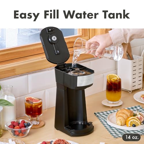 Iced/Hot Coffee Maker, 8, 10 or 12oz Pours, Black/Stainless-Steel Z48883
