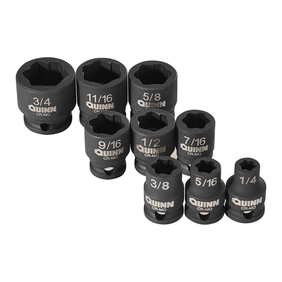 3/8 in. Drive SAE Bolt Extractor Socket Set, 9-Piece M8422