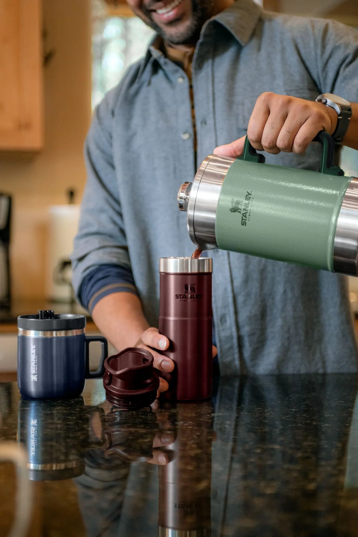 Stainless Steel Coffee French Press 48 oz D57528