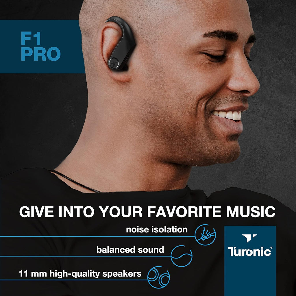 Black Pack of 2 Wireless Earbuds with Charging Case V664