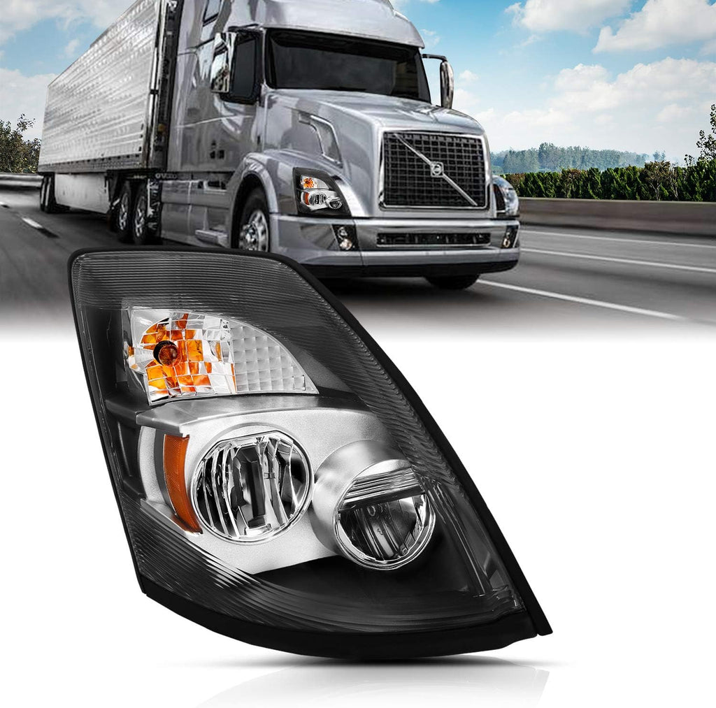 Chrome LED High Low Beam Replacement Headlights V1162