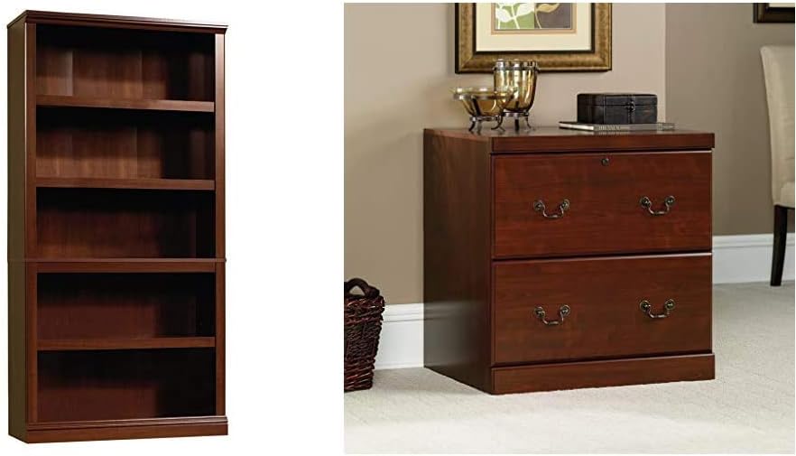 5-Shelf Bookcase, Select Cherry finish M2905
