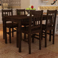 5 Piece Wooden Dining Set with 4 Chairs E153