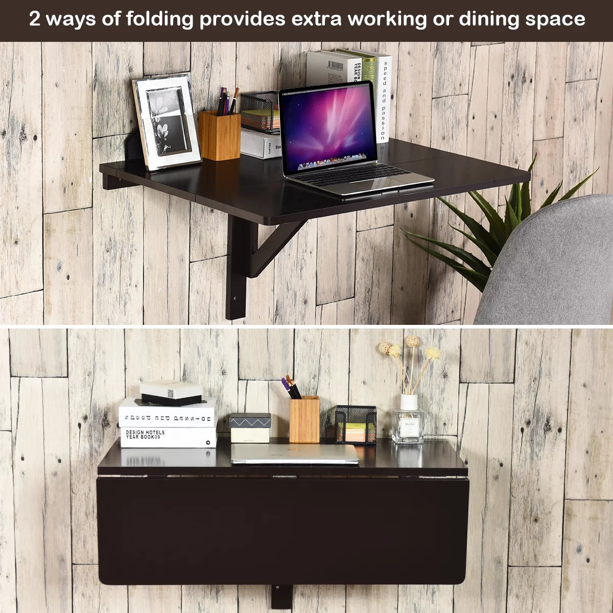 Wall-Mounted Drop-Leaf Folding Table Z22141