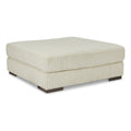 Oversized Fabric Accent Ottoman in Ivory X423959