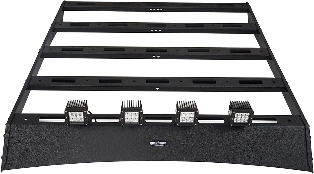 Roof Rack Cargo Carrier Crossbars Basket with LED Lights for Toyota Tacoma 05-22 Access Cab 2nd 3rd Gen Pickup Truck S31924