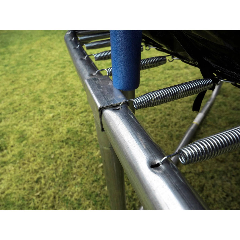 Blue Rectangular Trampoline with Safety Net Siding A253171