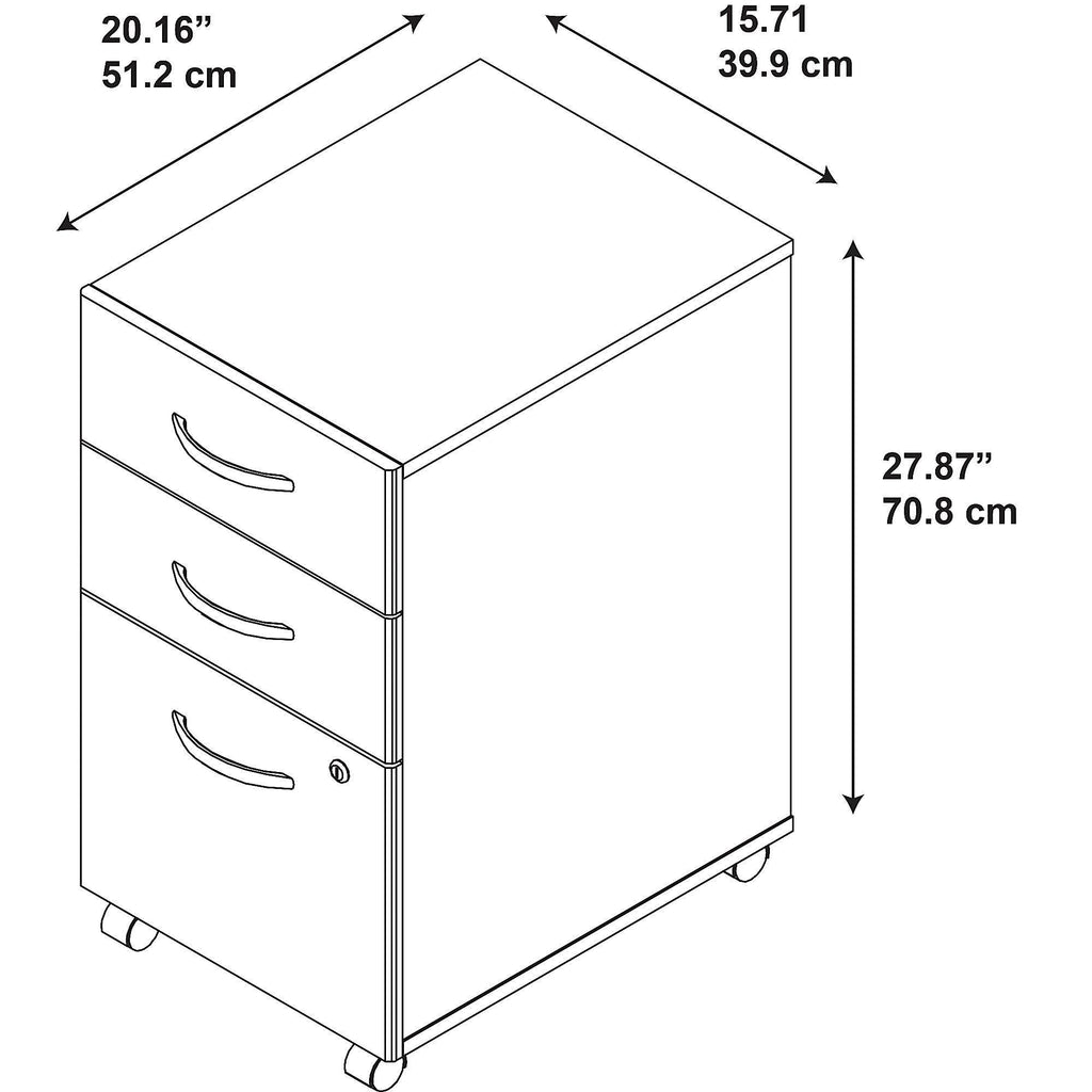 3 Drawer Mobile File Cabinet Y79651