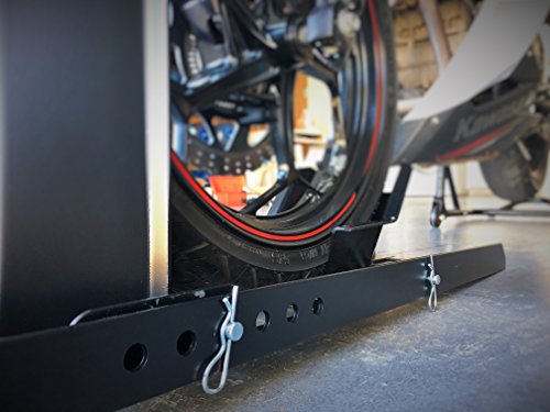 Adjustable Motorcycle Wheel Chock Stand Heavy Duty 1800lb I65623