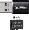 128 GB MicroSD Card and USB 3.0 Adapter, Pack of 2 M7563