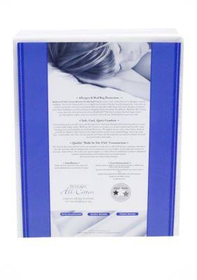 Queen White All-Cotton Feather Bed Cover J811331