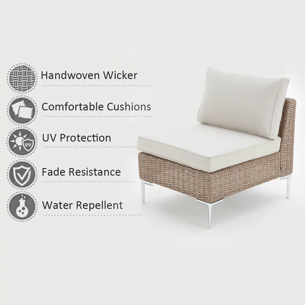 7 Piece Patio Furniture Set with Soft Cushion W415
