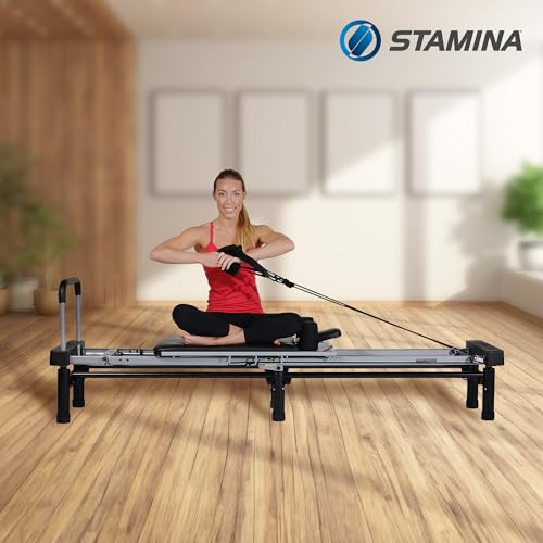 Black Pilates Reformer Workout Machine R495