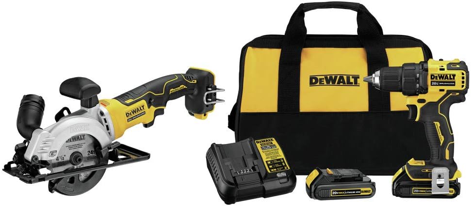 20V MAX Cordless Drill Driver Kit and 4-1/2 in. Circular Saw L979