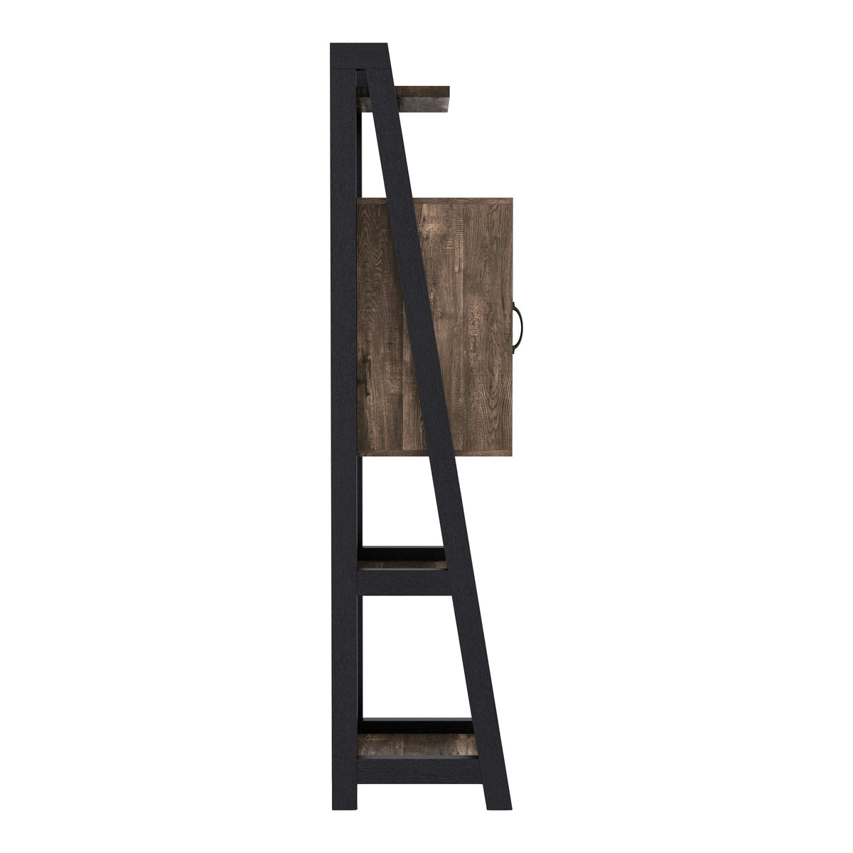 Reclaimed Oak Wood Tower Cabinet with Adjustable Shelf H393