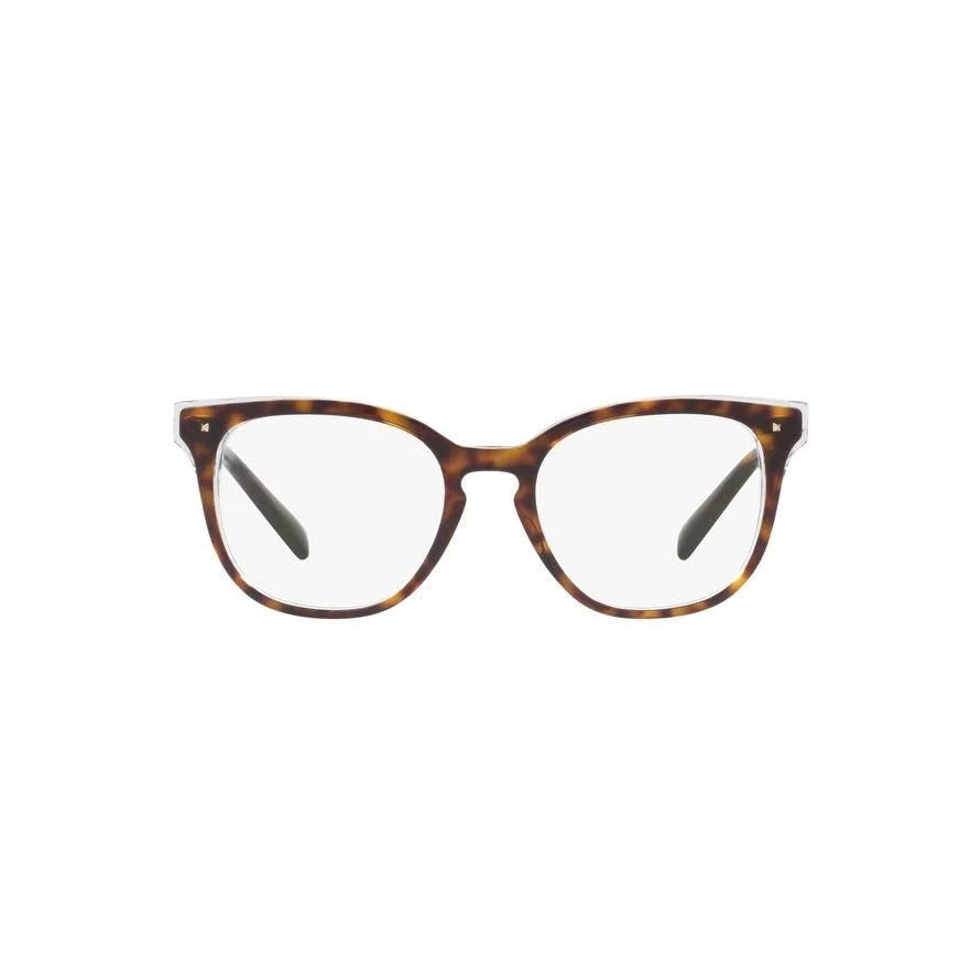 Top Havana on Crystal Eyeglasses I227
