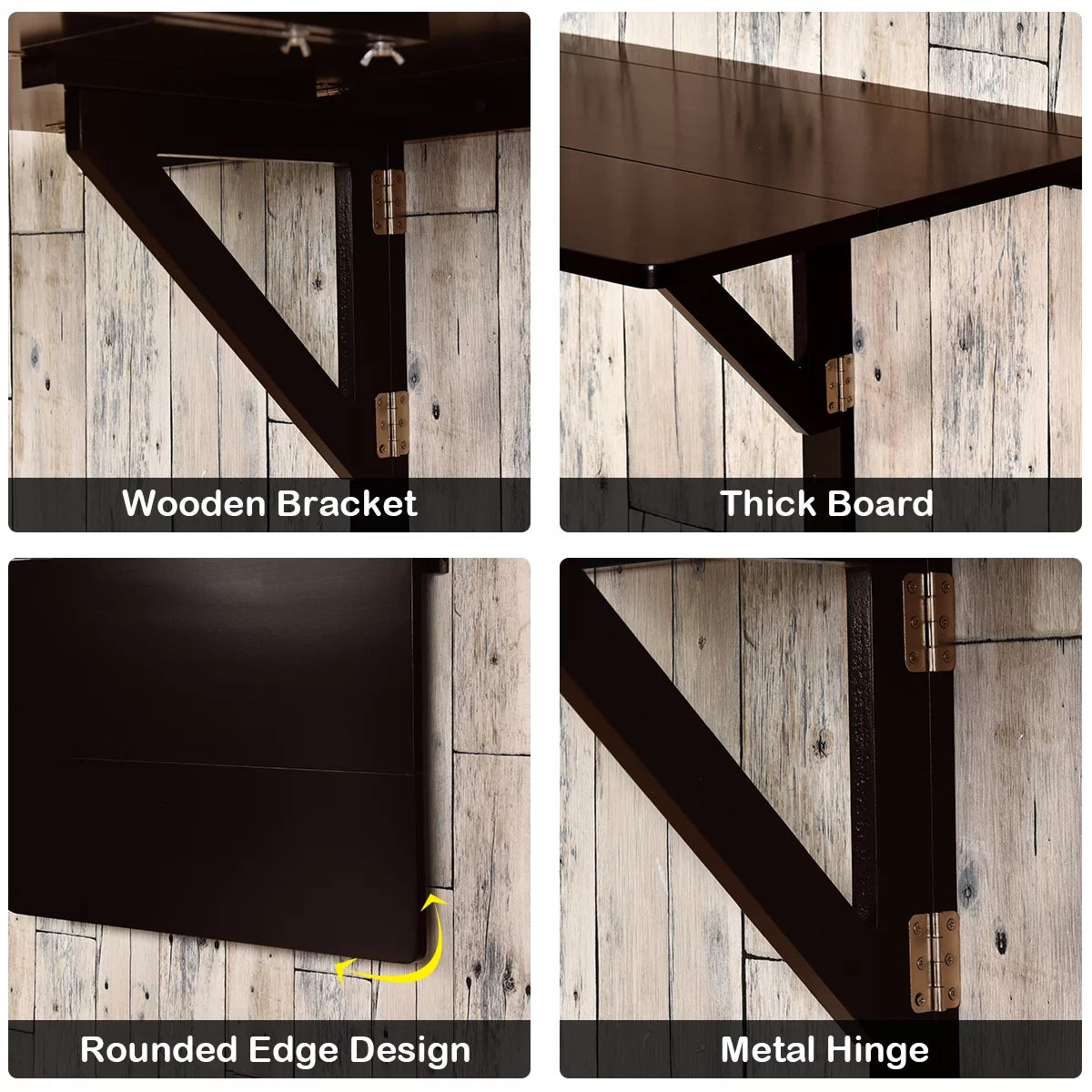 Wall-Mounted Drop-Leaf Folding Table Z22141