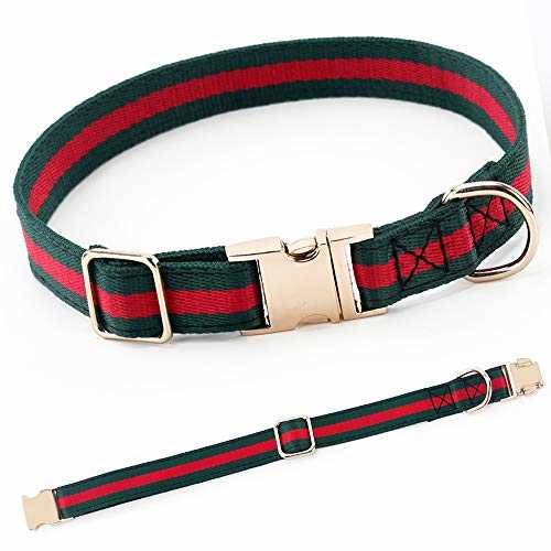 Adjustable Dog Collar with Metal Buckle L6335