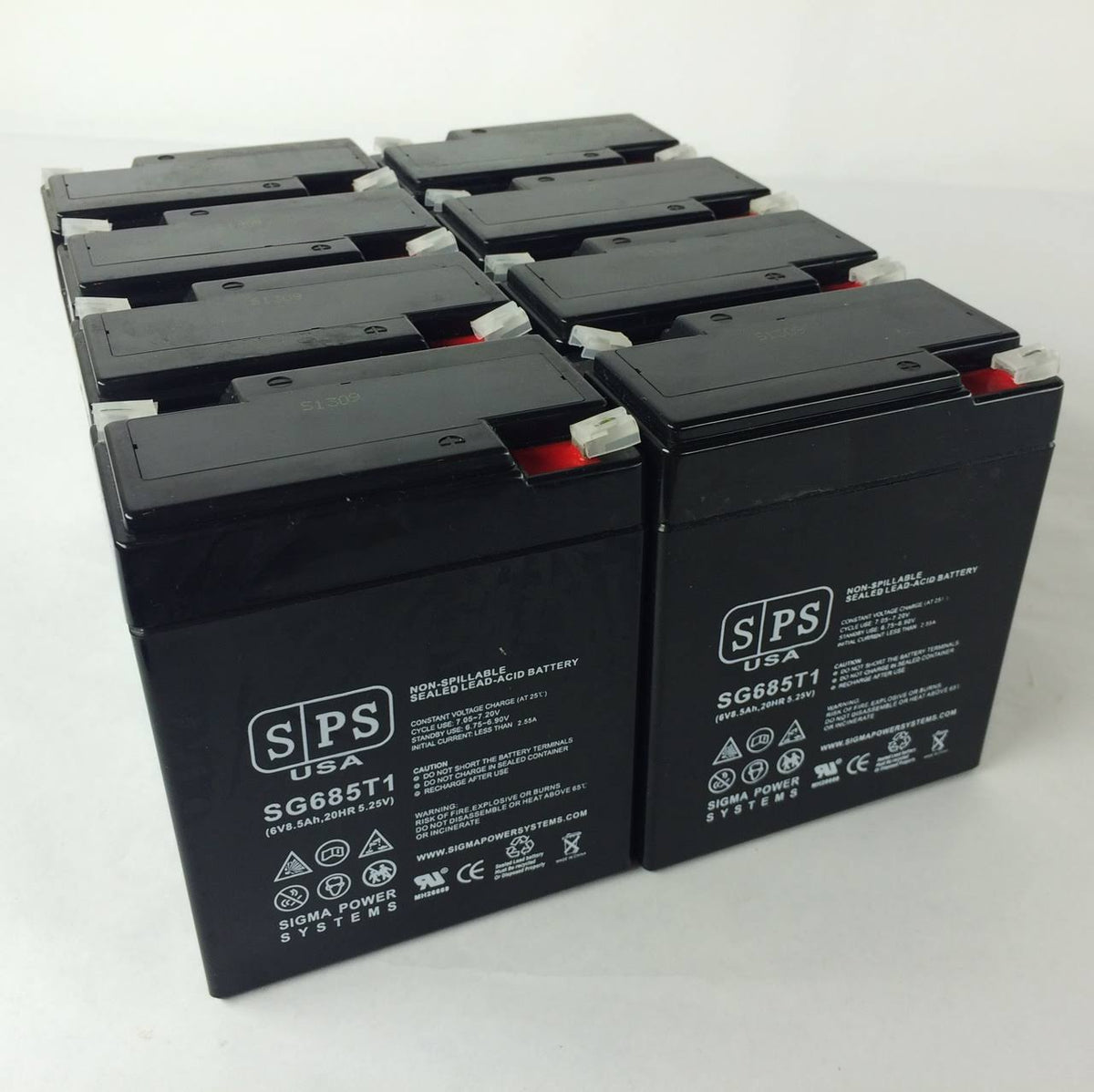 6V 8.5 Ah Replacement Battery 8 Pack P37190