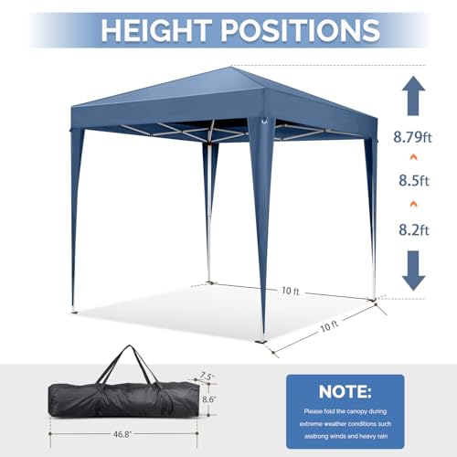 10x10 Pop Up Canopy Tent with Sidewalls B2661