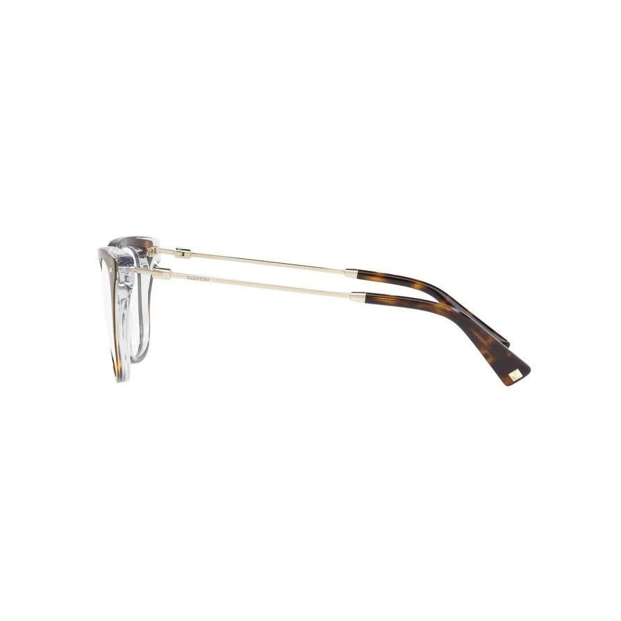 Top Havana on Crystal Eyeglasses I227