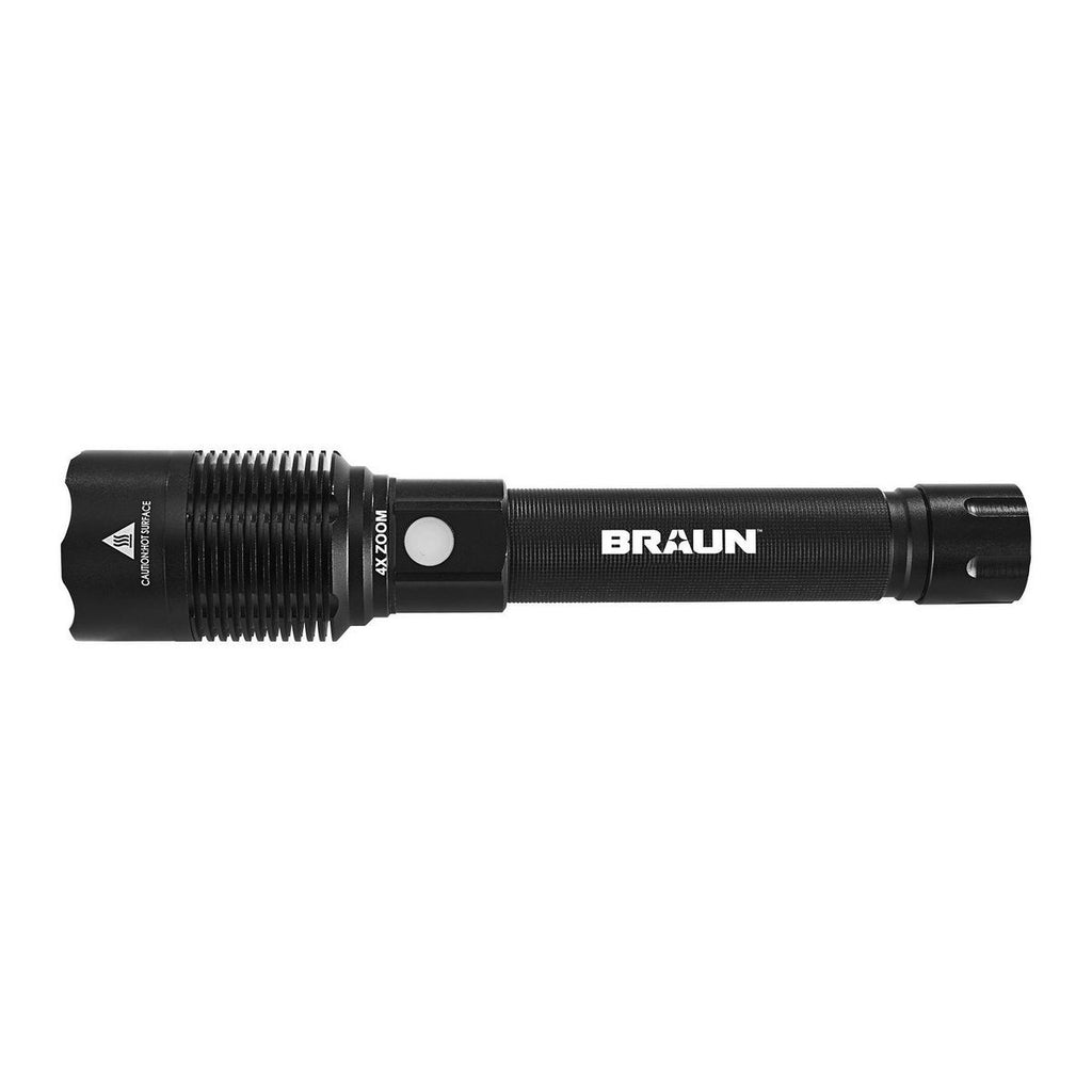 7000 Lumen Rechargeable Waterproof LED Flashlight with Battery Bank J61678