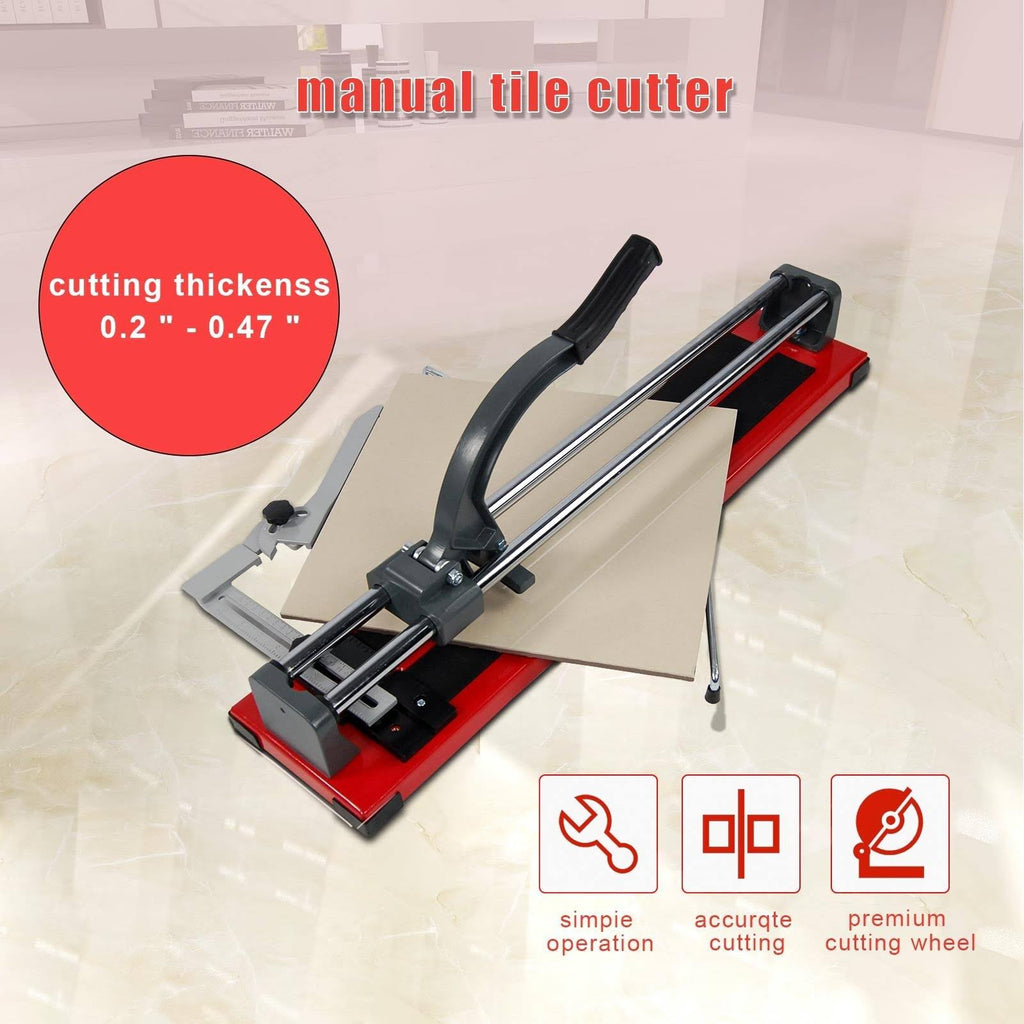 Red Manual Tile Cutter with Tungsten Carbide Cutting Wheel C198
