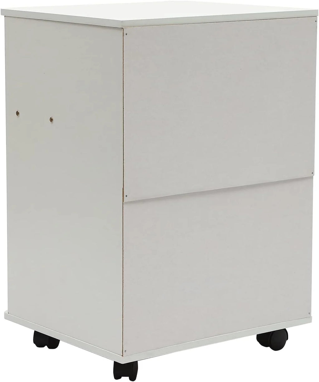 2-Tier Rolling File Storage Cabinet with Lock E600979