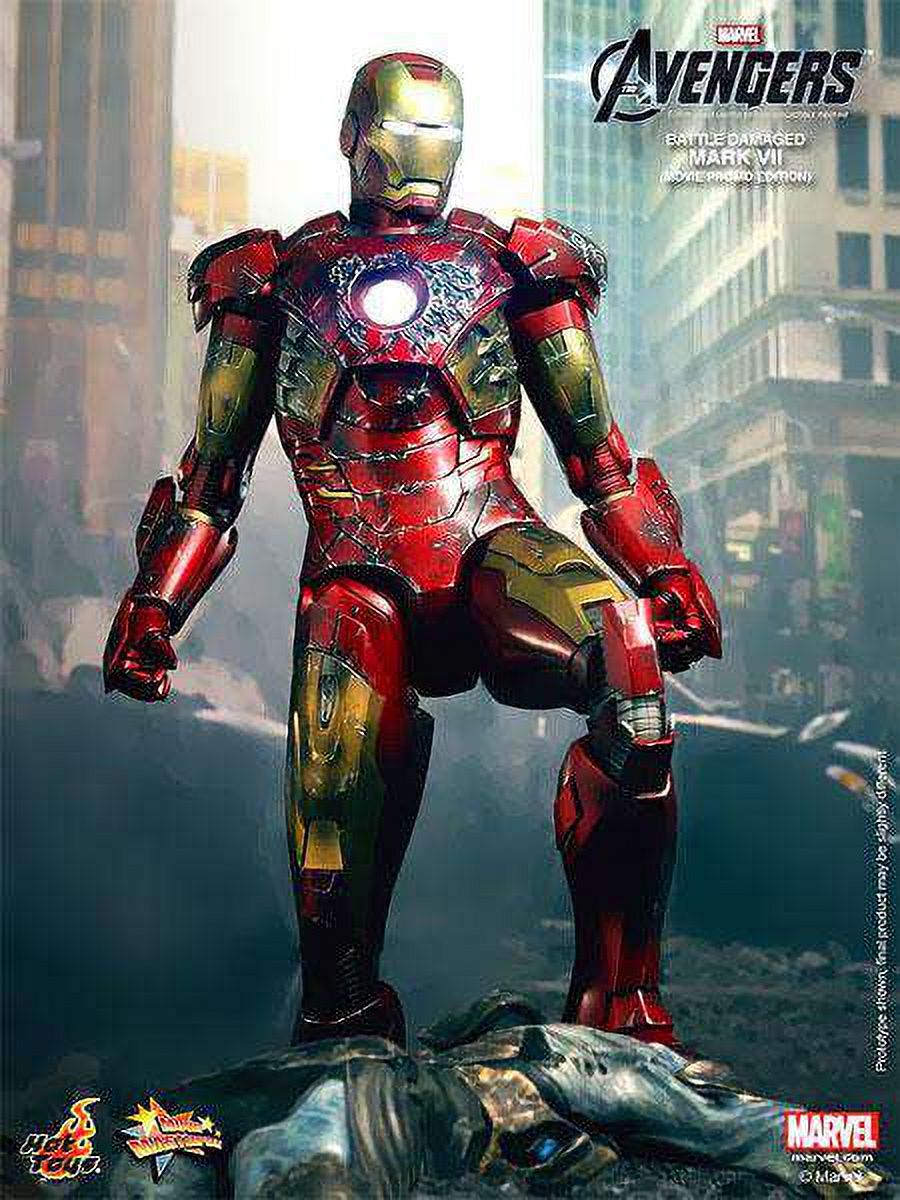 Battle Damaged Iron Man Collectible Figure V2149