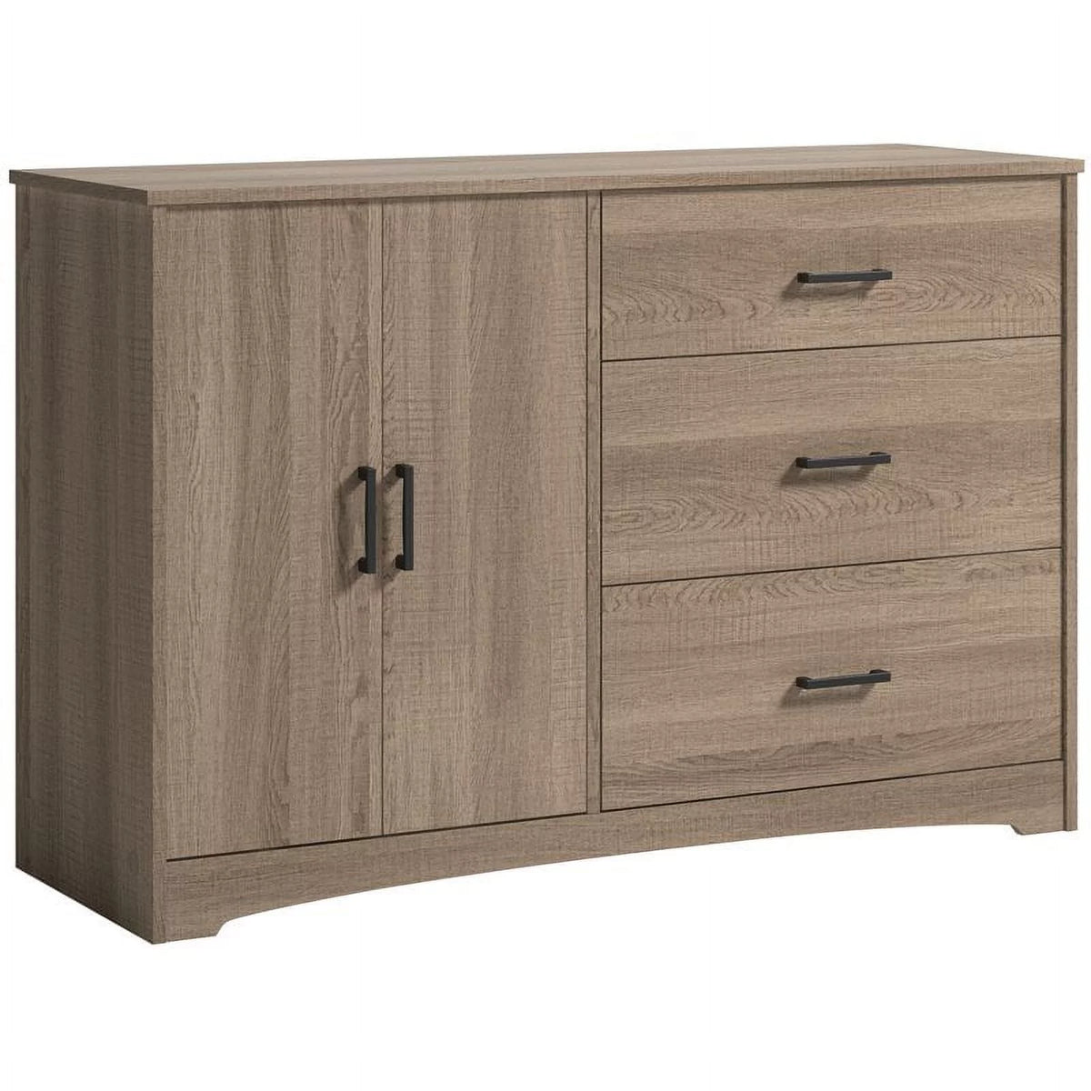 Oak 3 Drawer Engineered Wood Dresser C187981