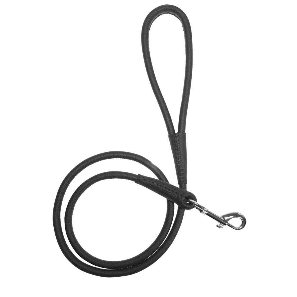 Soft Leather Round Leash F3775