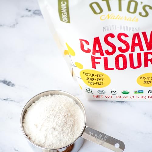 Certified Organic Cassava Flour, Gluten Free and Grain-Free Flour (1.5 Pounds) R11889