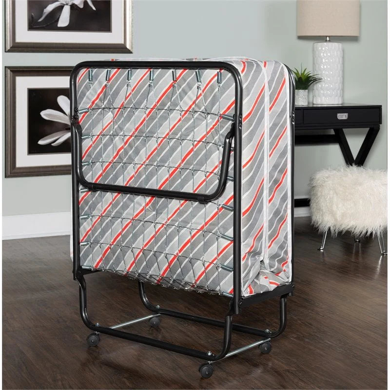 Folding Rollaway Guest Bed with 4 Innerspring Mattress B5277