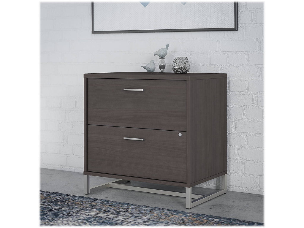 2 Drawer Lateral File Cabinet Storm Gray Y50445
