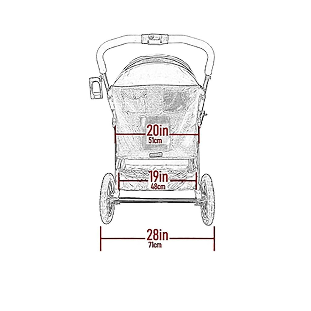 Double No-Zip Pet Stroller A287593