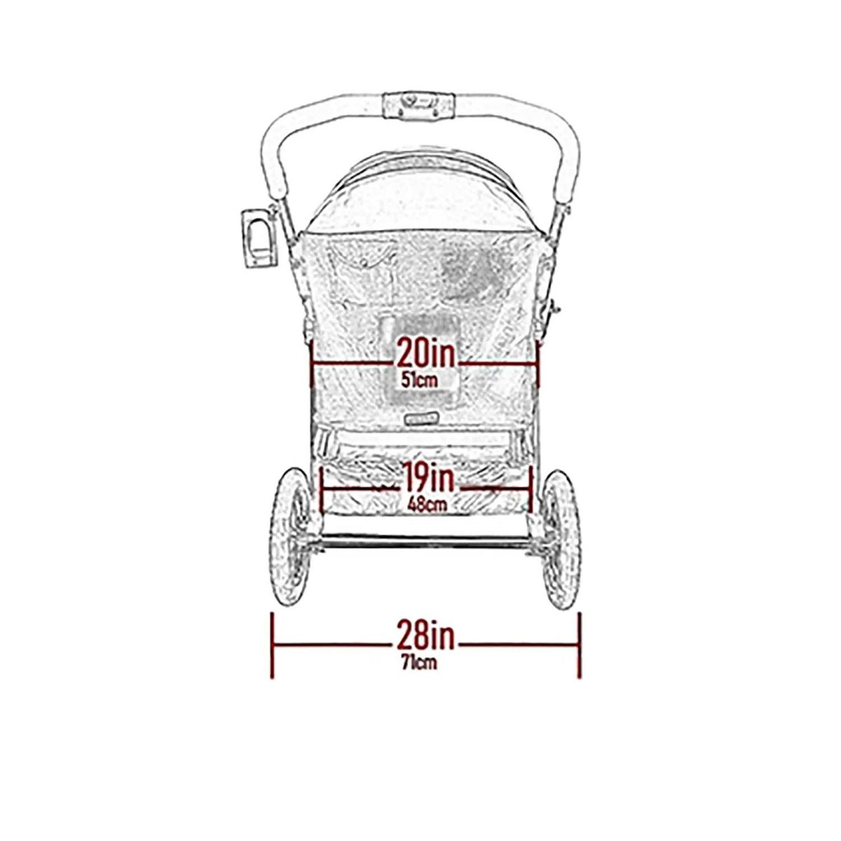 Double No-Zip Pet Stroller A287593