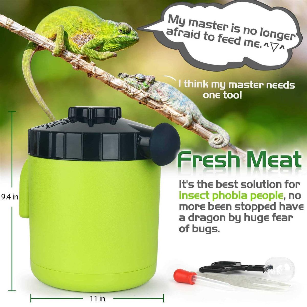 Cricket Keeper Live Worm Organizer Tank with Rubber Seal P60476