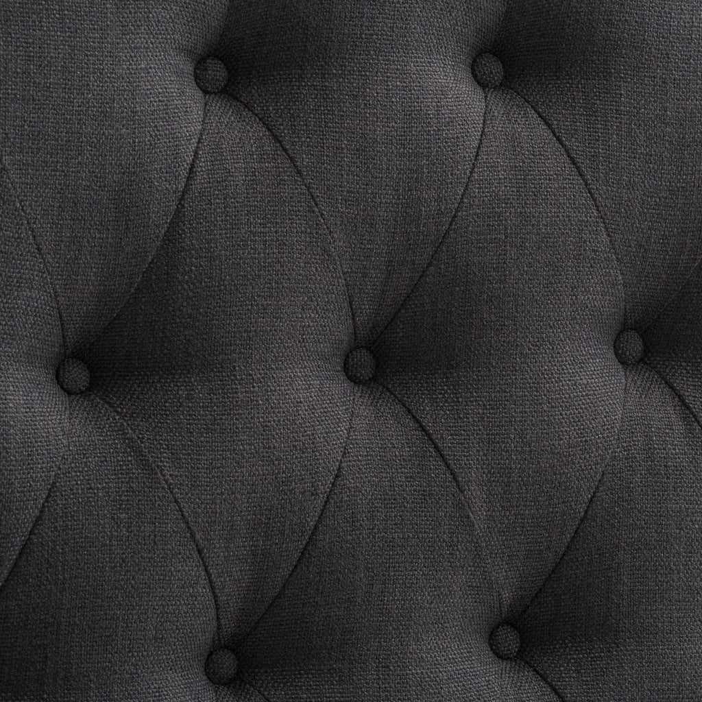 Tufted Light Gray Fabric Headboard W303
