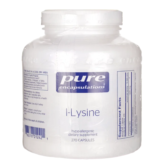 270 Capsules L-Lysine Amino Acid Supplement F7348