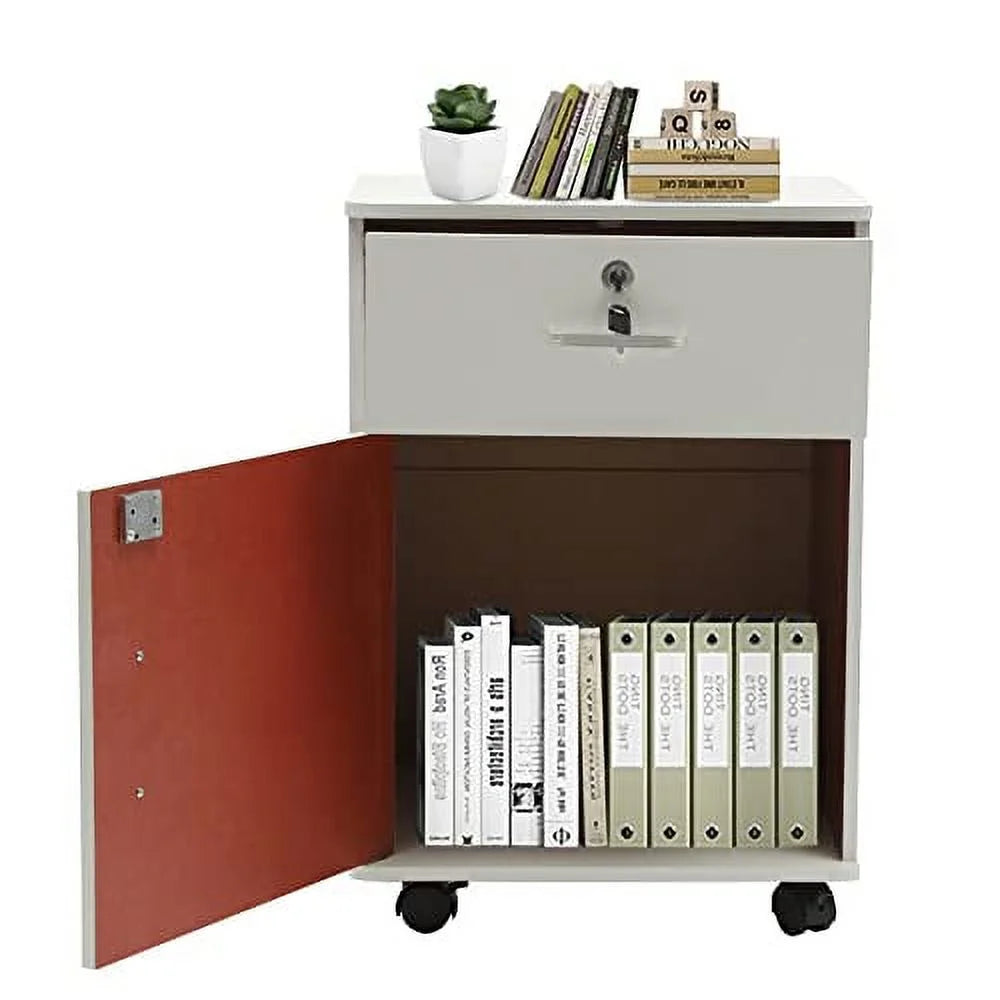 2-Tier Rolling File Storage Cabinet with Lock E600979