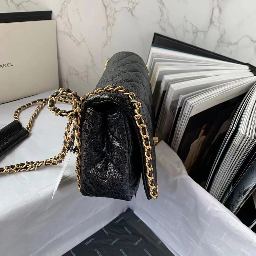 Black Chain Flap Bag O248533