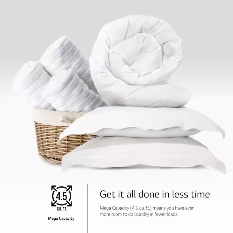 4.5 cu. ft. White Smart Front Load Washer with Steam J53485