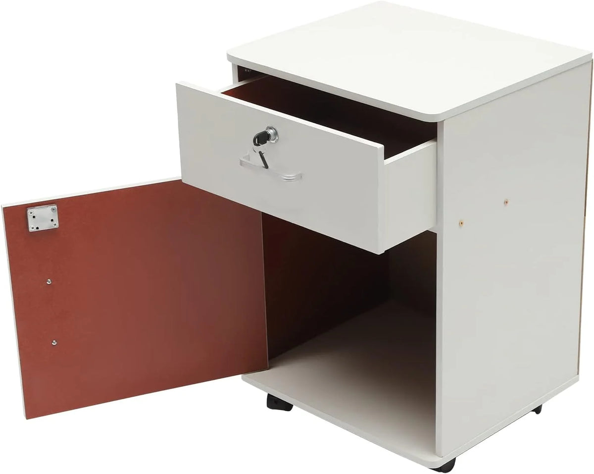 2-Tier Rolling File Storage Cabinet with Lock E600979