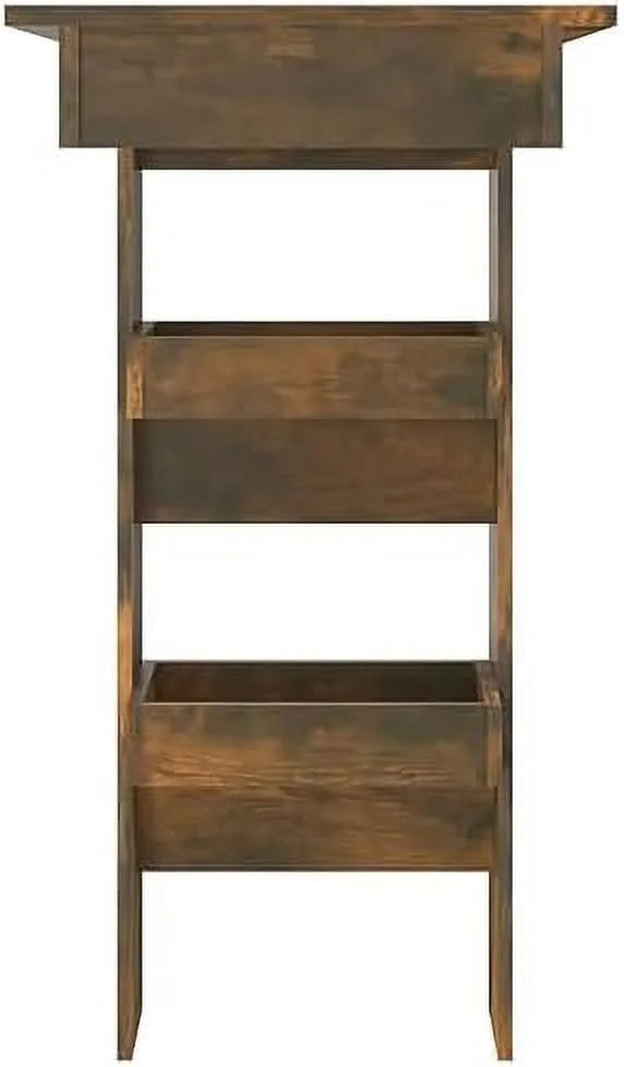 Brown Oak Engineered Wood Dining Table D571960