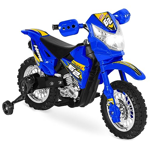 6V Kids Ride On Motorcycle with Training Wheels Black Q228
