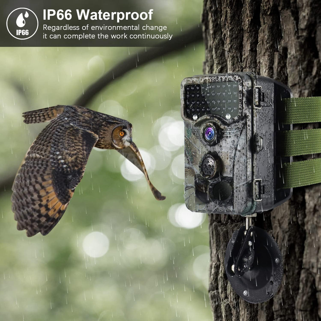 1520P 20MP Waterproof Game Camera with 80ft No Glow Motion Activated Detection C871