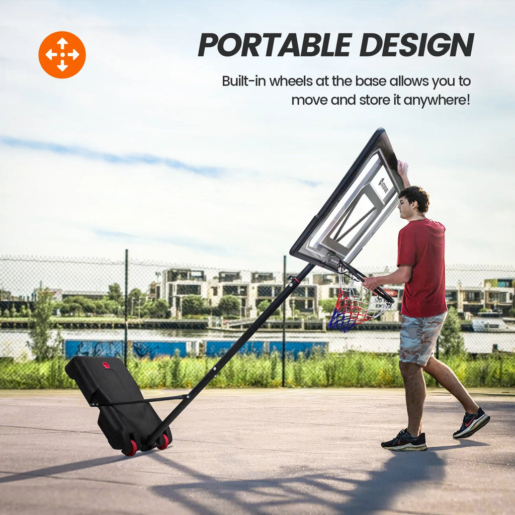 Portable Basketball Hoop & Goal 5 - 7 ft Height Adjustable X239