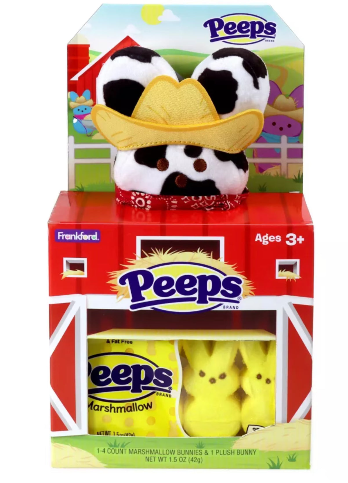 Easter Bunny Plush Marshmallow 1.5oz/4ct Gift Set S194799