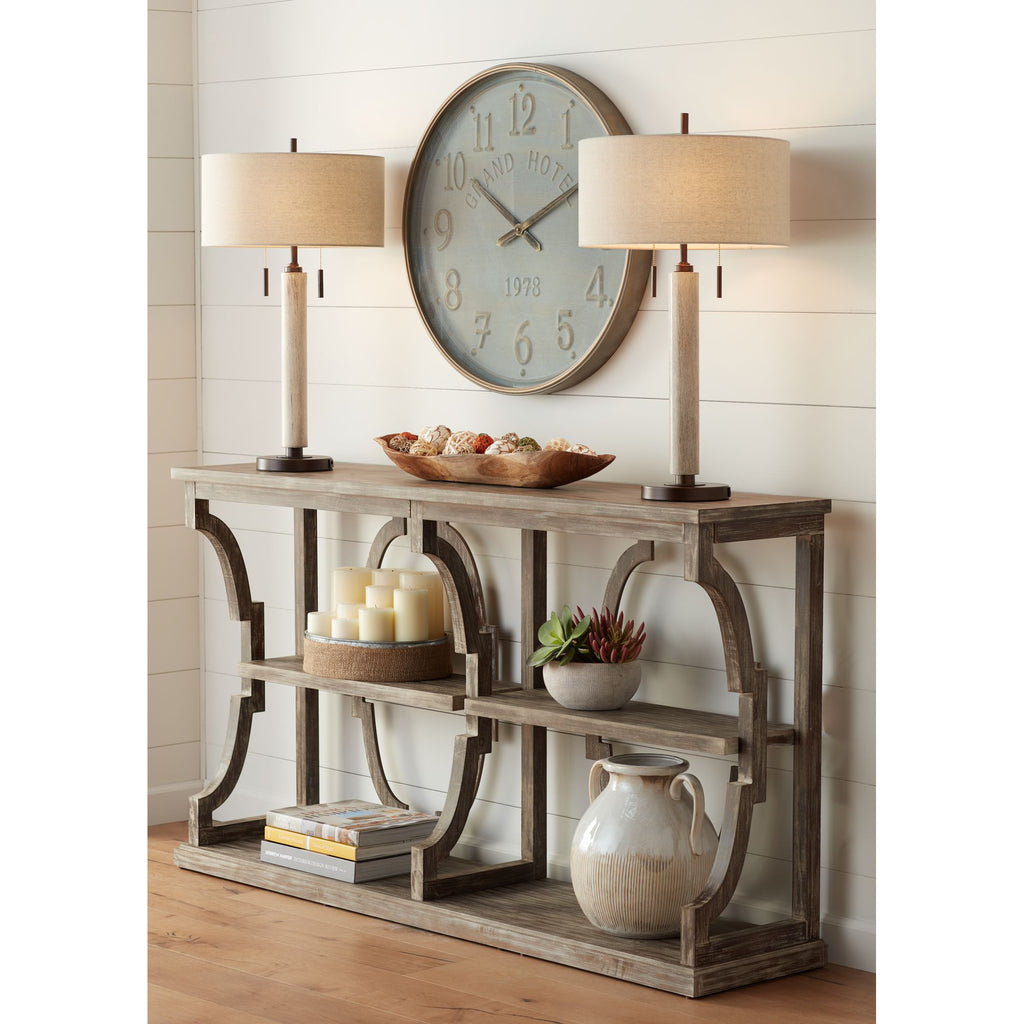 Chestnut 3 Tier Console A826