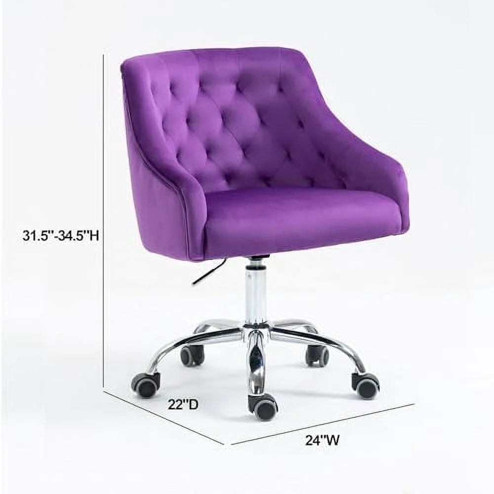 Navy Blue Swivel Height Adjustable Office Chair V693